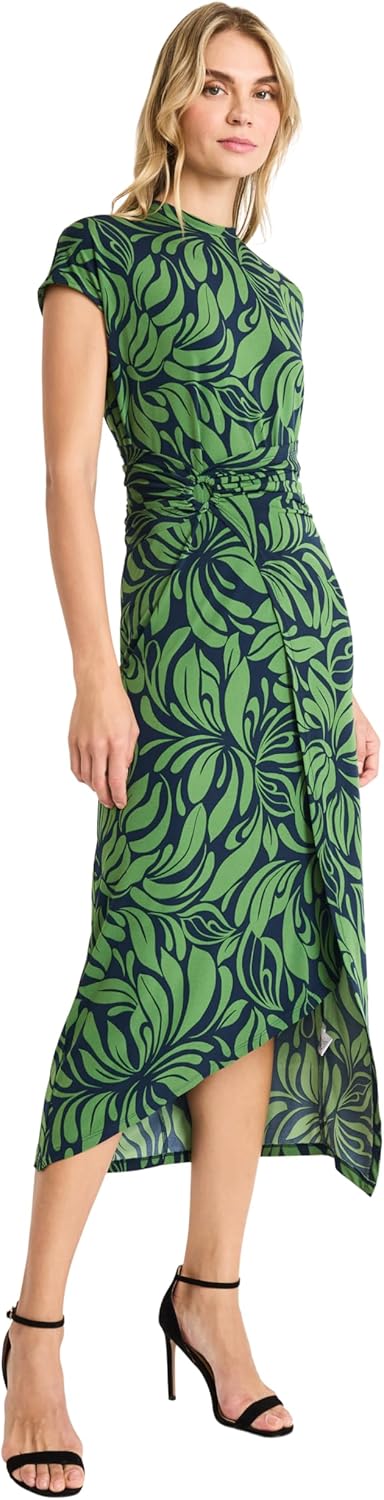 Donna Morgan Womens Asymmetrical O-Ring Dress - Image 2