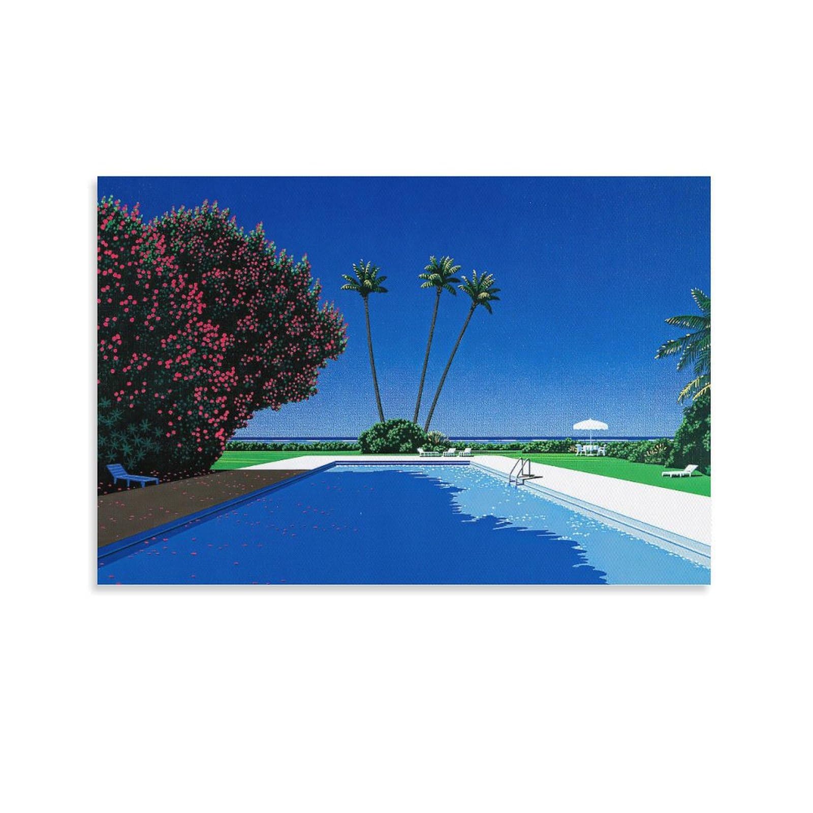 Amazon.co.jp: イラストレーター 永井博絵画芸術ポスター('Time Goes