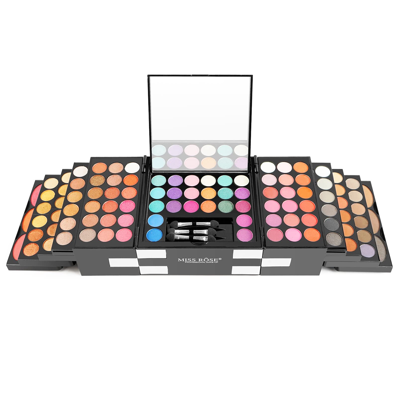 Kit per trucco, ombretto, correttore e fard, 148 colori opachi e lucidi