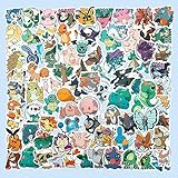 For ポケットモンスター ステッカー 100枚セット かわいい漫画ご褒美シール かわいいDIY 防水シール 素材 ギター 車 自転車 水筒 DIVステッカー、誕生日プレゼント、お正月プレゼント