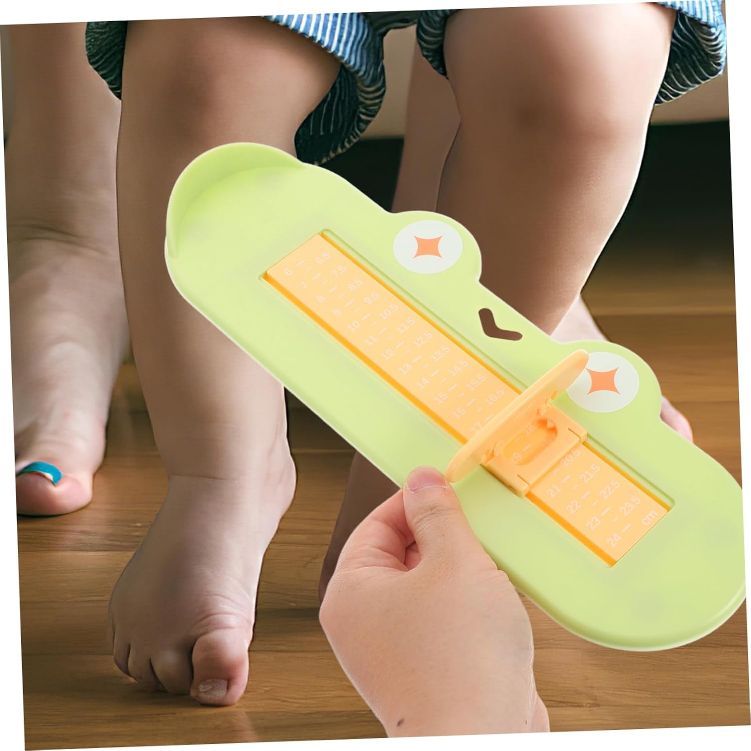 Accurate Boy Girl Foot Measuring Device Comfortable Boy Girl Shoe Measurer for Home Use Non-Pressure Design for Precise Foot Measurement for Various Shoe Types