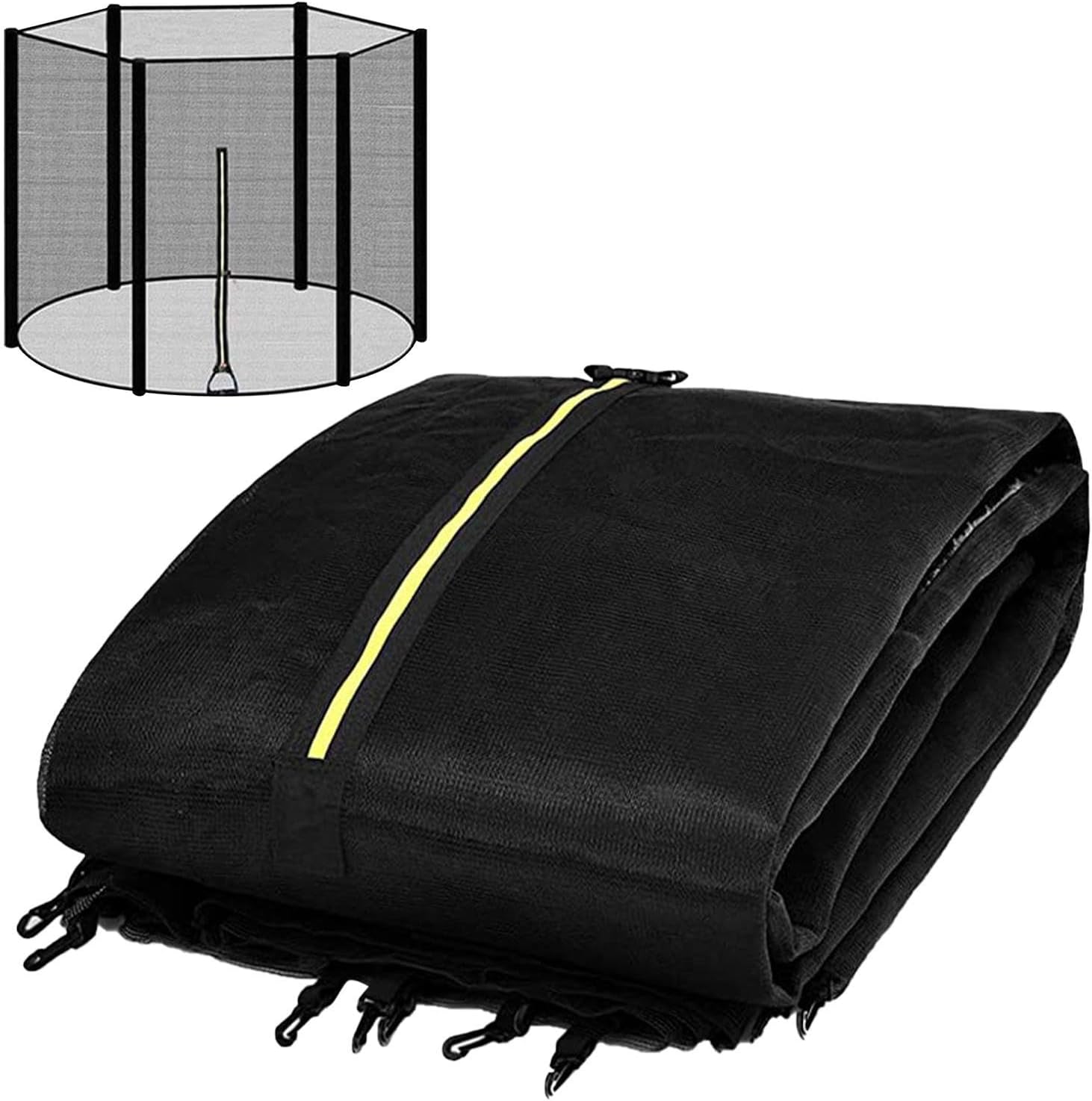 Trampoline Safety Net Replacement - Trampoline Safety Netss, Wear-Resistant Trampoliness Replacement Safetyss Enclosure Net | 6ft 8ft 10ft Breathable Trampoliness Netss for Outdoor