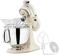 Vista 20 de KitchenAid KSM150PSAC Artisan Series - Batidora de pie con capacidad de 5 cuartos o 4.7 litros, incluye escudo vertedor Azul hielo