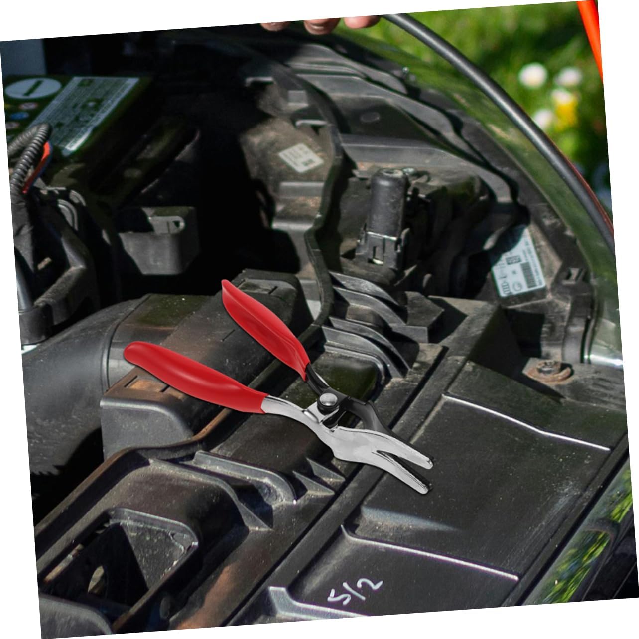 Luxshiny 2pcs Automotive Fuel Line Pliers Oil Pipe Disconnect Hose Removal Pliers Chrome Tangsten Steel Versatile Clamp Auto Repair Tool