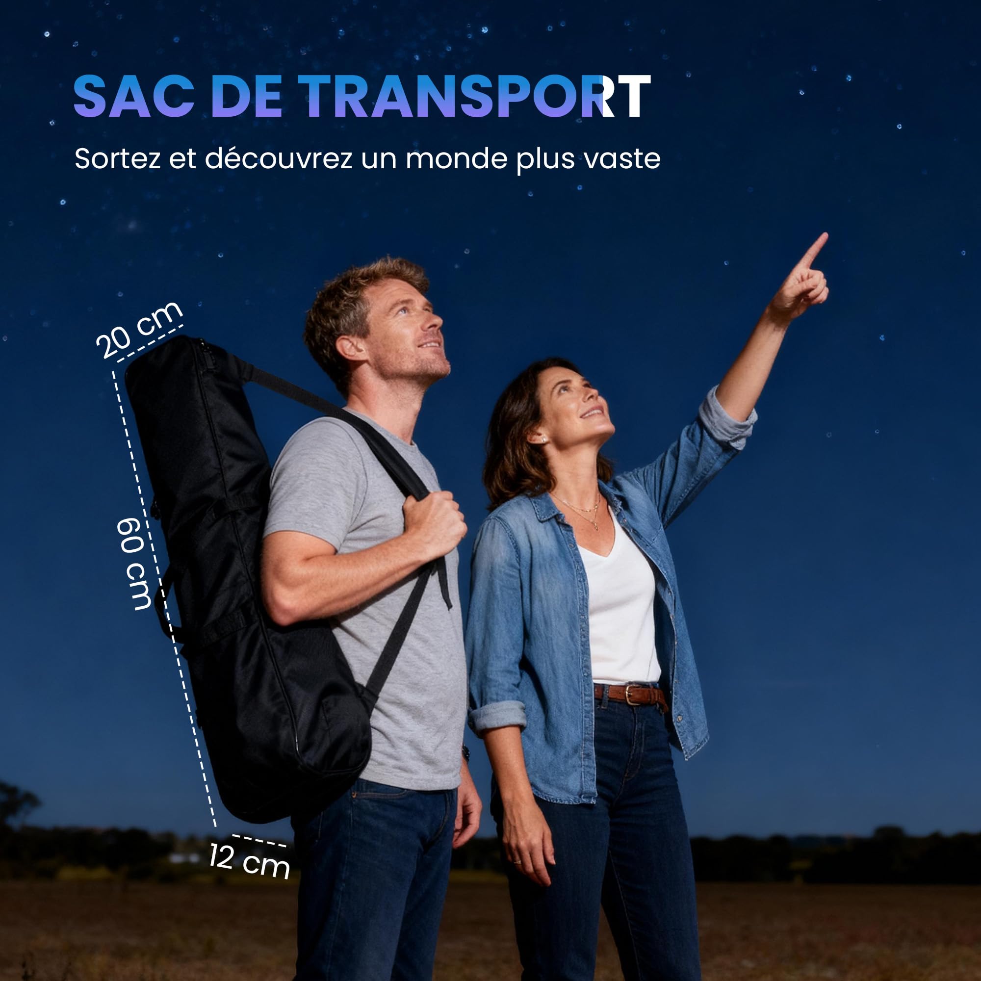 Outsunny Télescope Astronomique pour Adultes et Débutants 70 mm Blanc