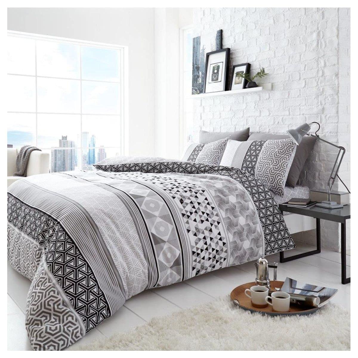 GC GAVENO CAVAILIA Duvet Set, Polycotton, Mono, Single