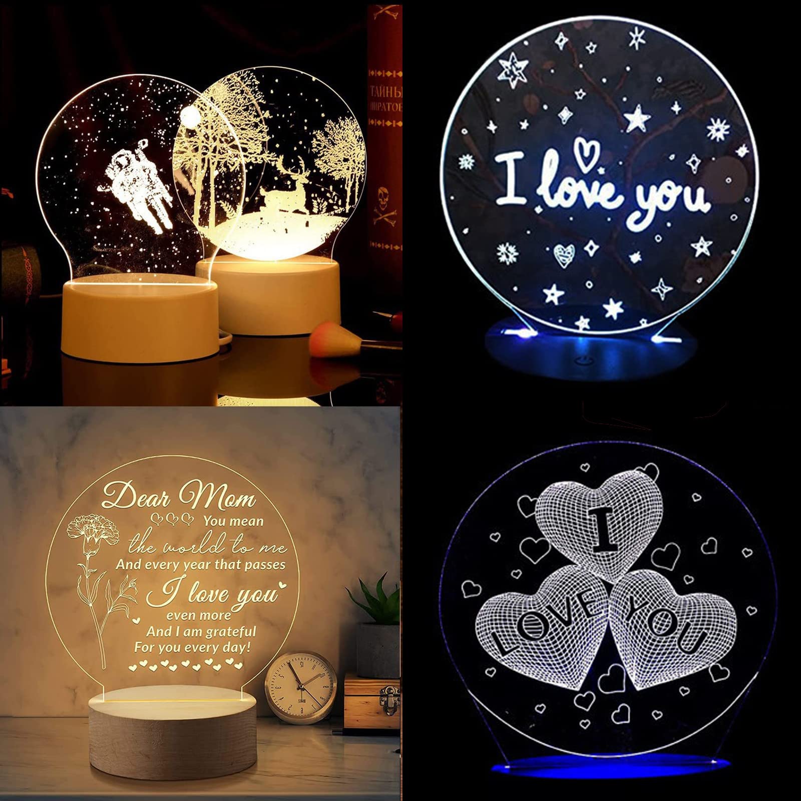 Acrylplatte Transparent Runde Quadrate Platten: 20 Stück 2 mm Acrylglas Platten, Transparente Acrylplatte Runde Quadrate Für LED Lichtbasis, DIY Display Projekte, Handwerk