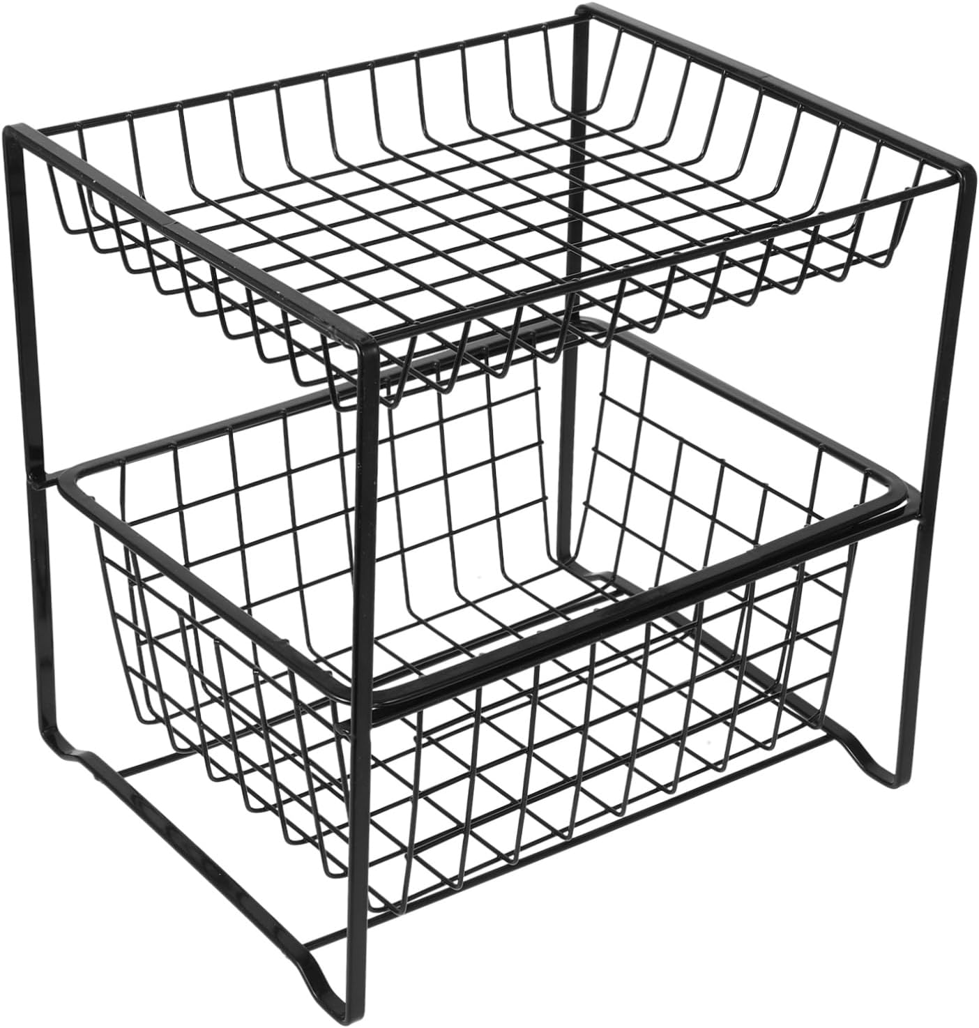 Under Sink Organizer Multi Use Storage for Bathroom Kitchen Smooth Sliding for Cleaning Supplies Toiletries Sturdy Cabinet Organizer for Countertops