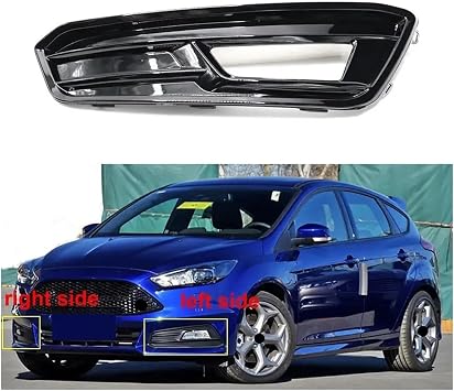 Compatible For Ford Focus ST 2015 2016 2017 2018 Car Accessories Fog Lamp Frame Front Lower Bumper Car Vent Grille Fogs Light Cover2PCS left and right