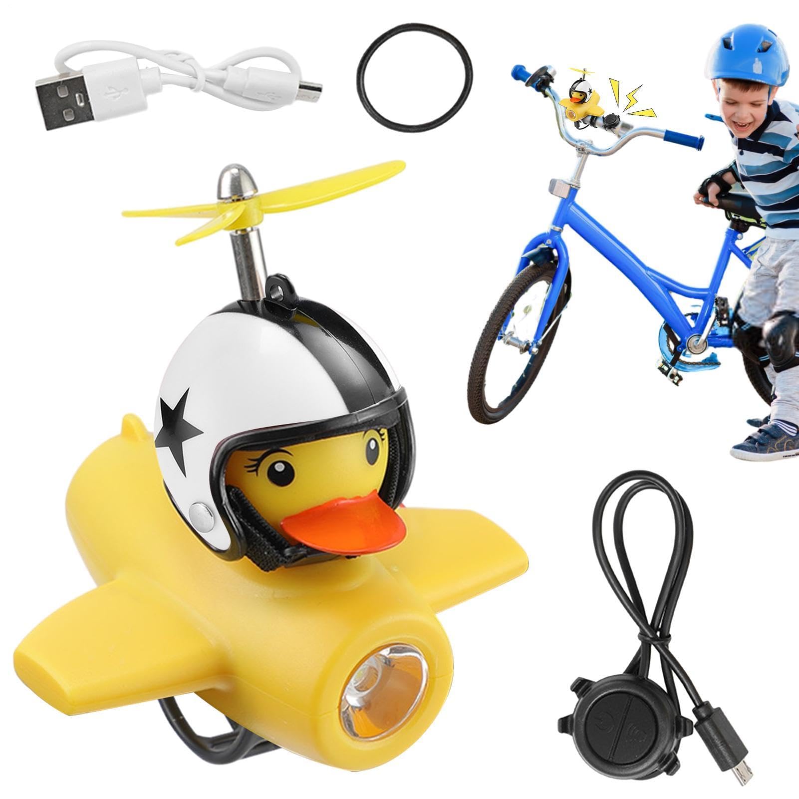 Accesorios de bicicleta de pato amarillo para regalo infantil 8