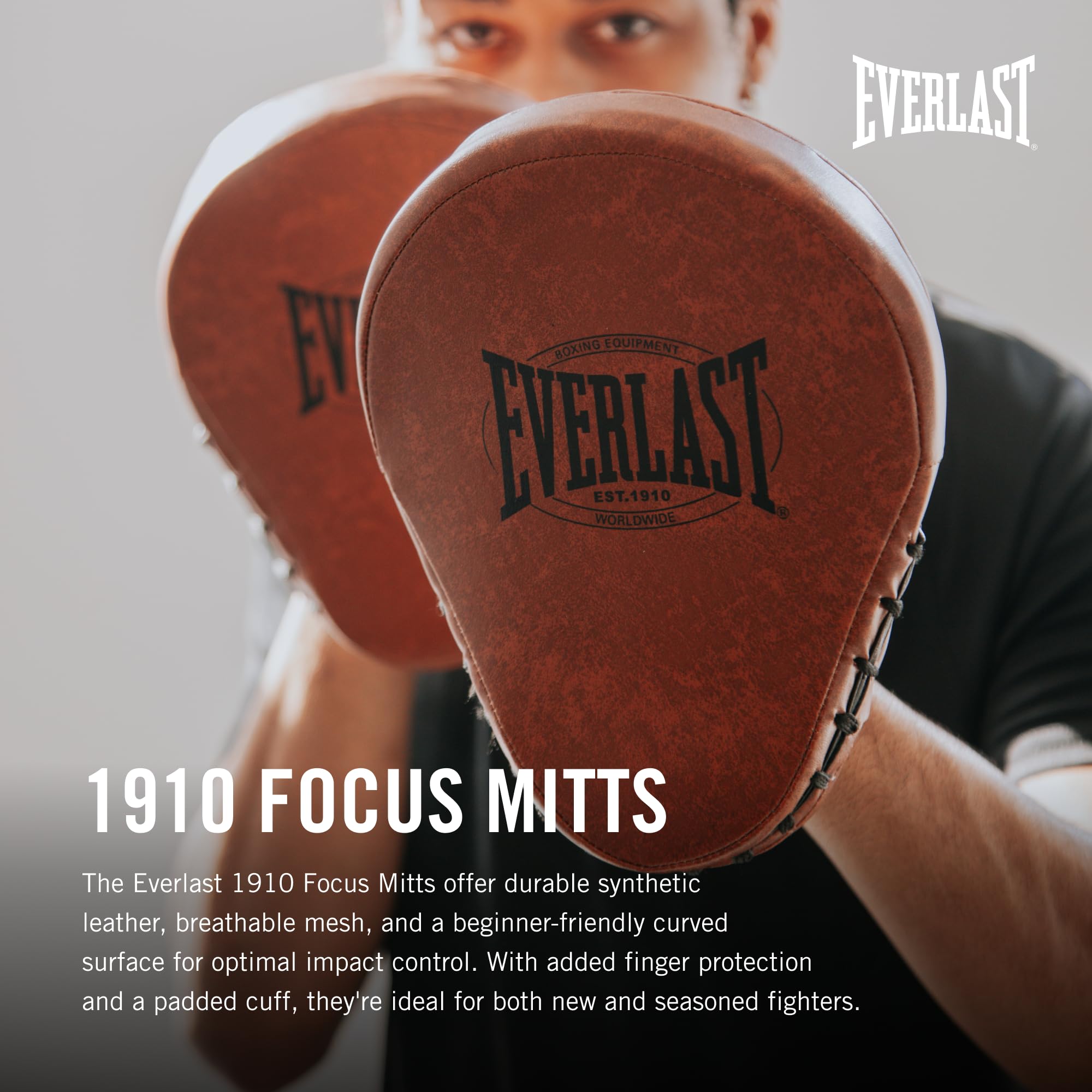 Image secondaire de Gants de Boxe Everlast 1910 avec Support de Poignet - Performance Avancée