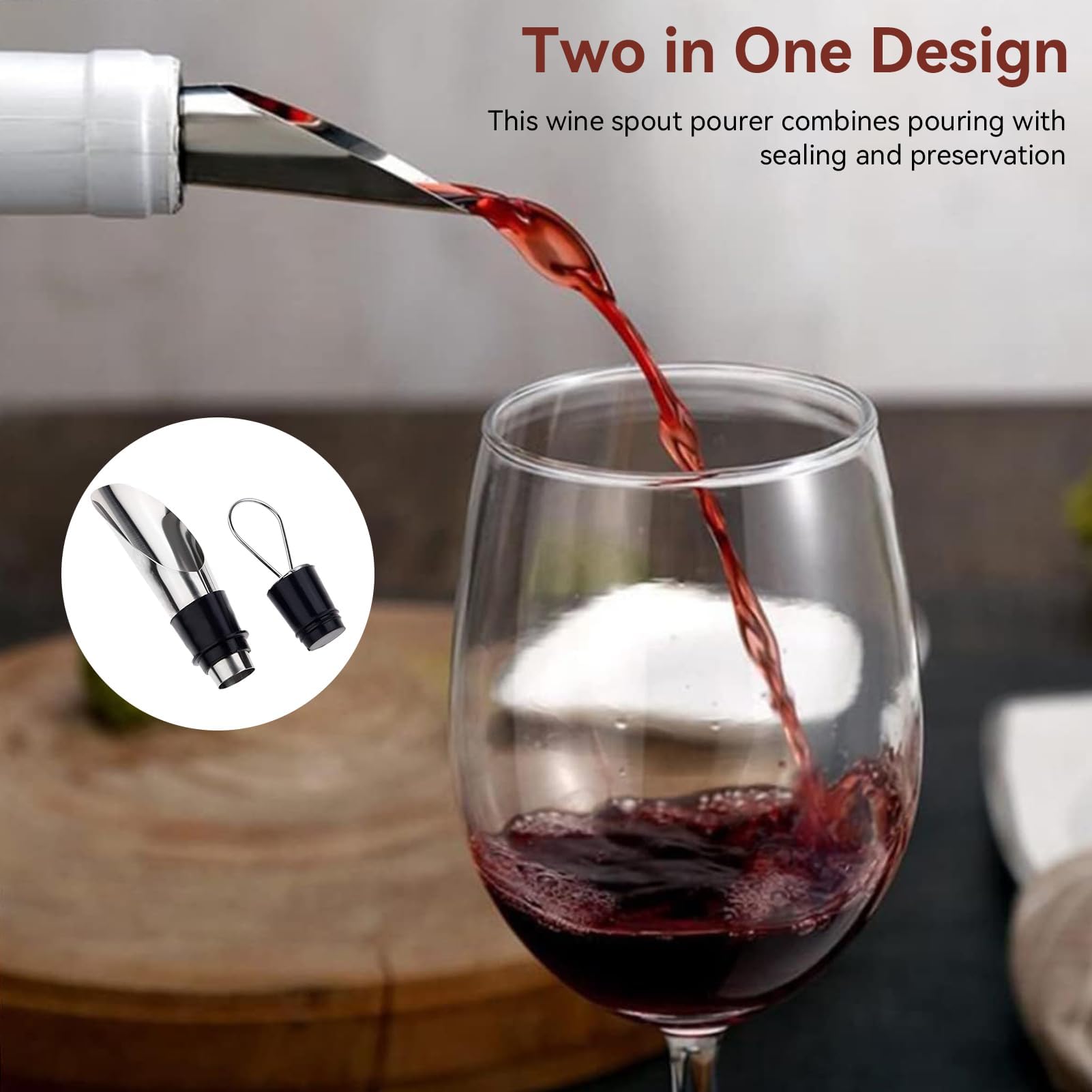 Cyrank Juego De Abridor De Vino, Abridor Manual De Botellas De Vino Tinto Con Estuche Clásico, Kit De Sacacorchos Con Mango De Embalaje De Acero Inoxidable Para El Hogar, Bar Y Restaurante(negro)