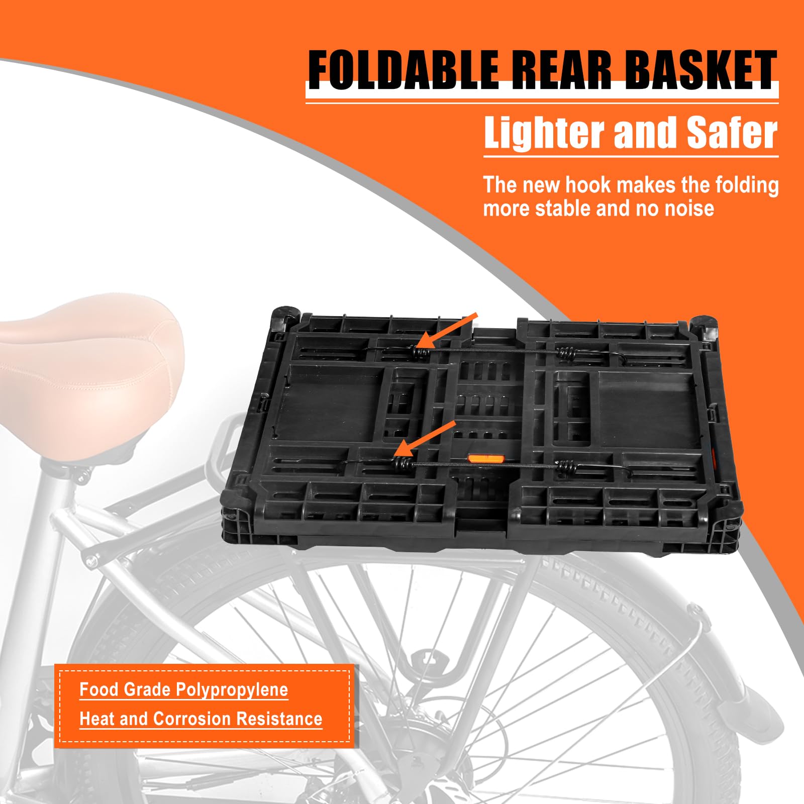 Panier Arrière Pliable Pour Vélo - Porte-cargo Universel