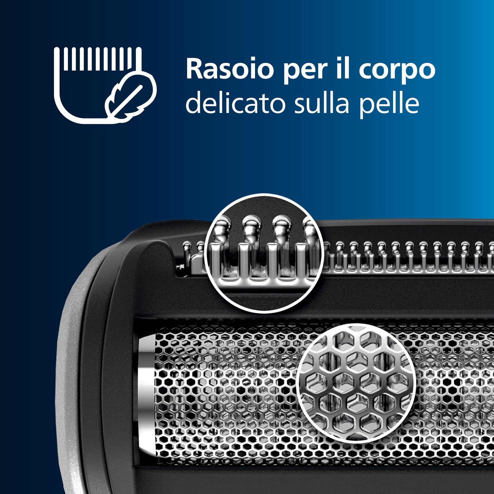 Philips Bodygroom Series 3000 Rifinitore impermeabile per inguine e corpo, rasatura precisa e confortevole, routine di cura del corpo completa, 60 minuti di autonomia, modello BG3027/03