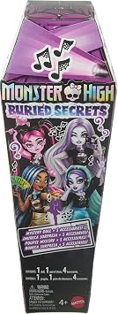 Monster High Buried Secrets Dolls and Accessories, Concert Lurks Theme with Mystery Doll and 5 Unboxing Surprises Characters May Vary