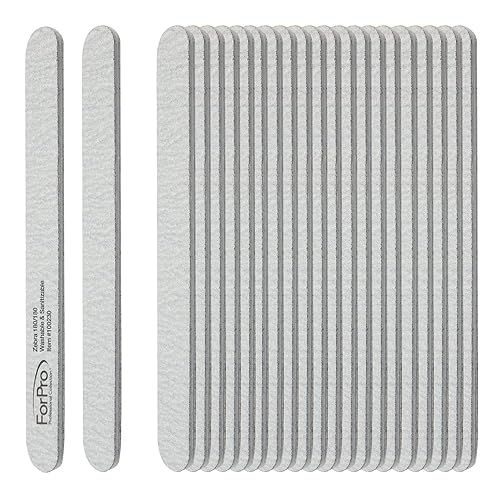 Miniatura 2 de ForPro Professional Collection Zebra - Tabla de espuma, grano 180180, lima de uñas de manicura de doble cara, 7 pulgadas de largo x 0.75 pulgadas de