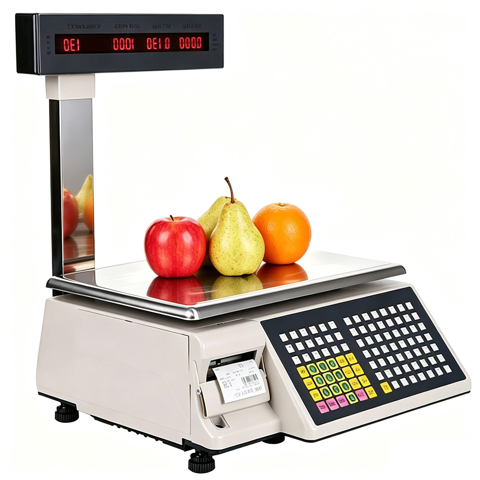 Bilancia Commerciale Stampa Etichette, Bilancia Calcolatrice Doppio Display