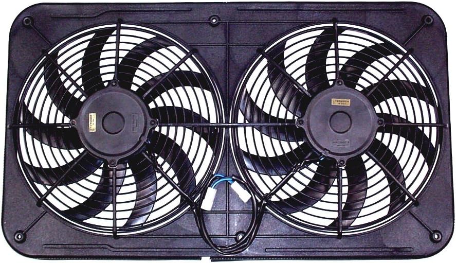 Maradyne Jetstreme II Platinum Dual 12" 225W S-Blade Fans | Puller Only | Increased Airflow | Quiet Low Profile Design | Optimal Performance | Dust & Water Resistant | Hardware Included