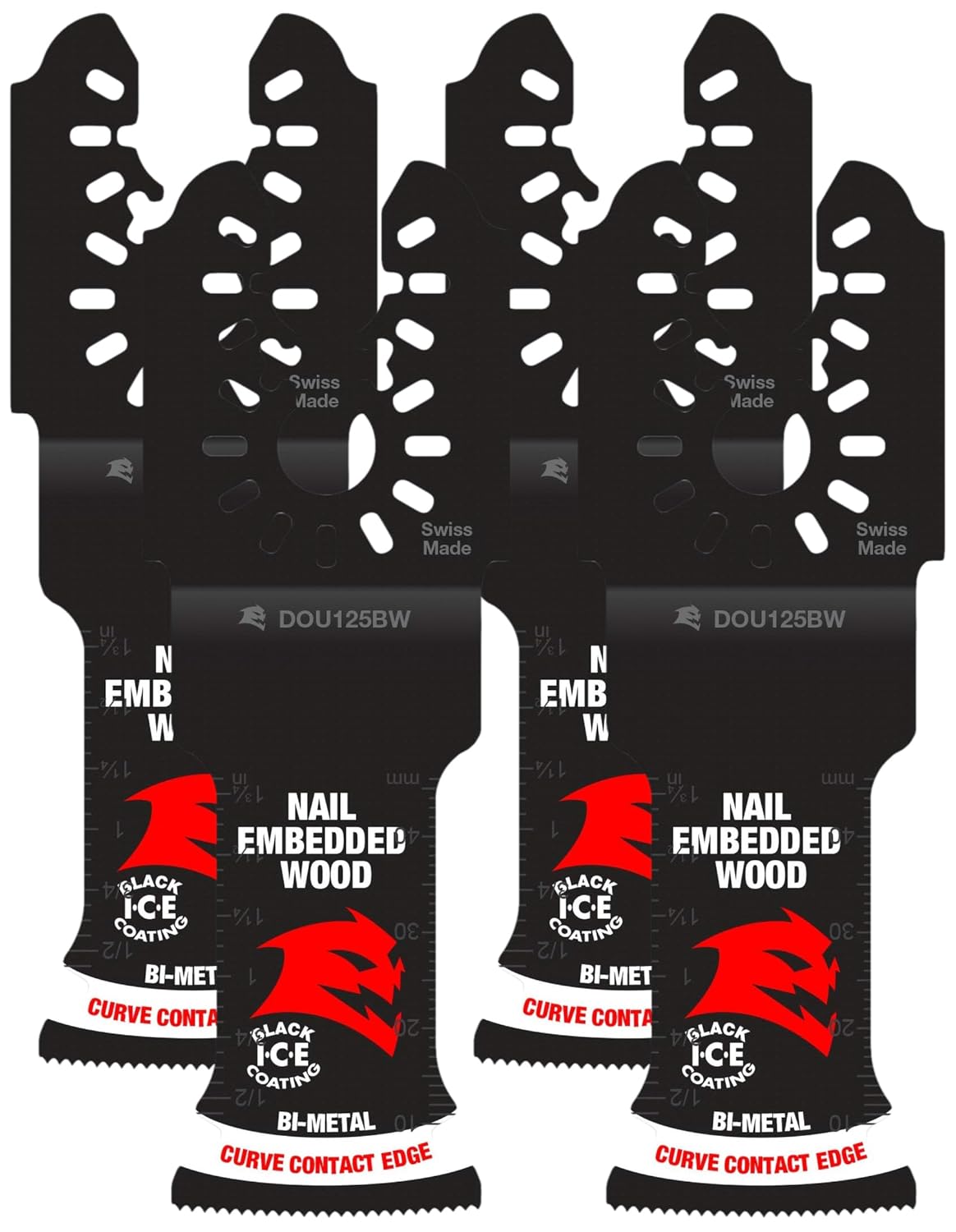 Diablo DOU125BW3 1-1/4 in. Universal Fit Bi-Metal Oscillating Blades for Nail-Embedded Wood (12-Pack)