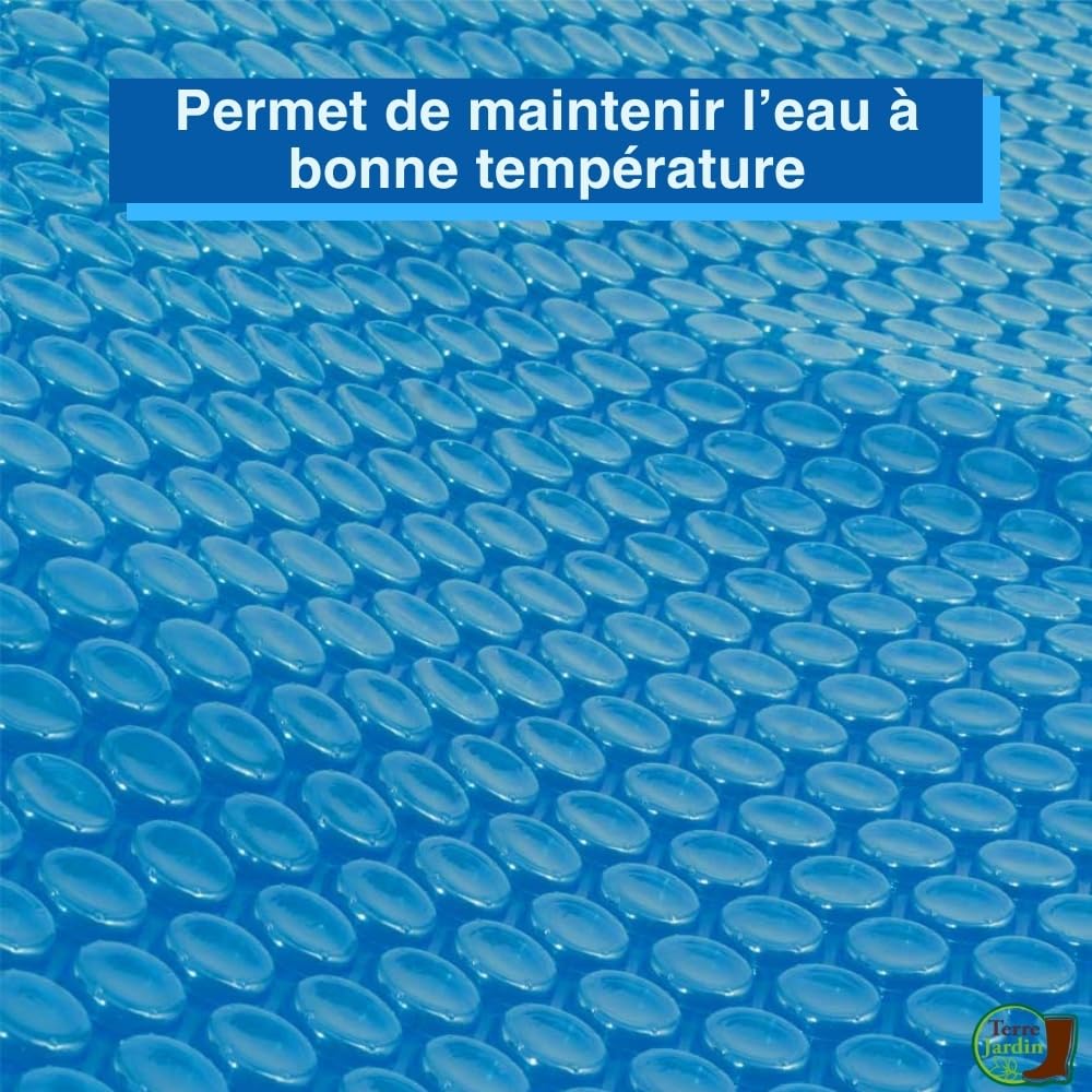 Bâche à Bulles Piscine Rectangulaire 400 Microns 2 x 4 Bleu