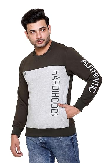 HARDIHOOD Winter wear Fleece Regular fit Stylish Solid Full Sleeve Pullover Wollen Zipper Warm Sweatshirt Hodded Jacket for Men Gents Boys