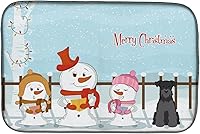 Vista 51 de Caroline's Treasures BB2508DDM - Tapete de secado de platos de perro de montaña bernés con regalos de Navidad entre amigos, tapete absorbente