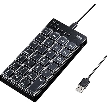 Sanwa Supply NT-26UBK Programmable Numeric Keypad (Wired Model)