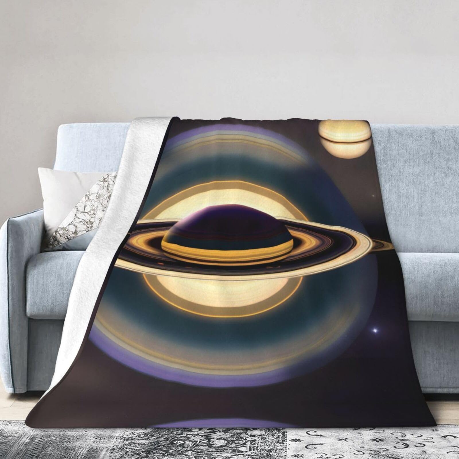 Couverture Saturn flanelle douce pour nuits froides de lit