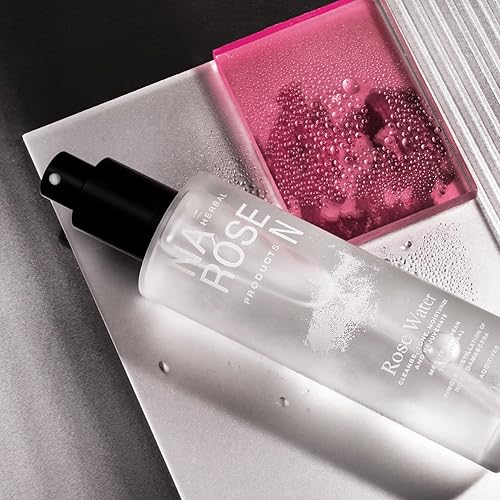 Miniatura 2 de NAROSEN - Spray de agua de rosas pura orgánica para la cara, destilación única de Rosa Damascena, sin alcohol ni colorantes, ideal para el cuidado