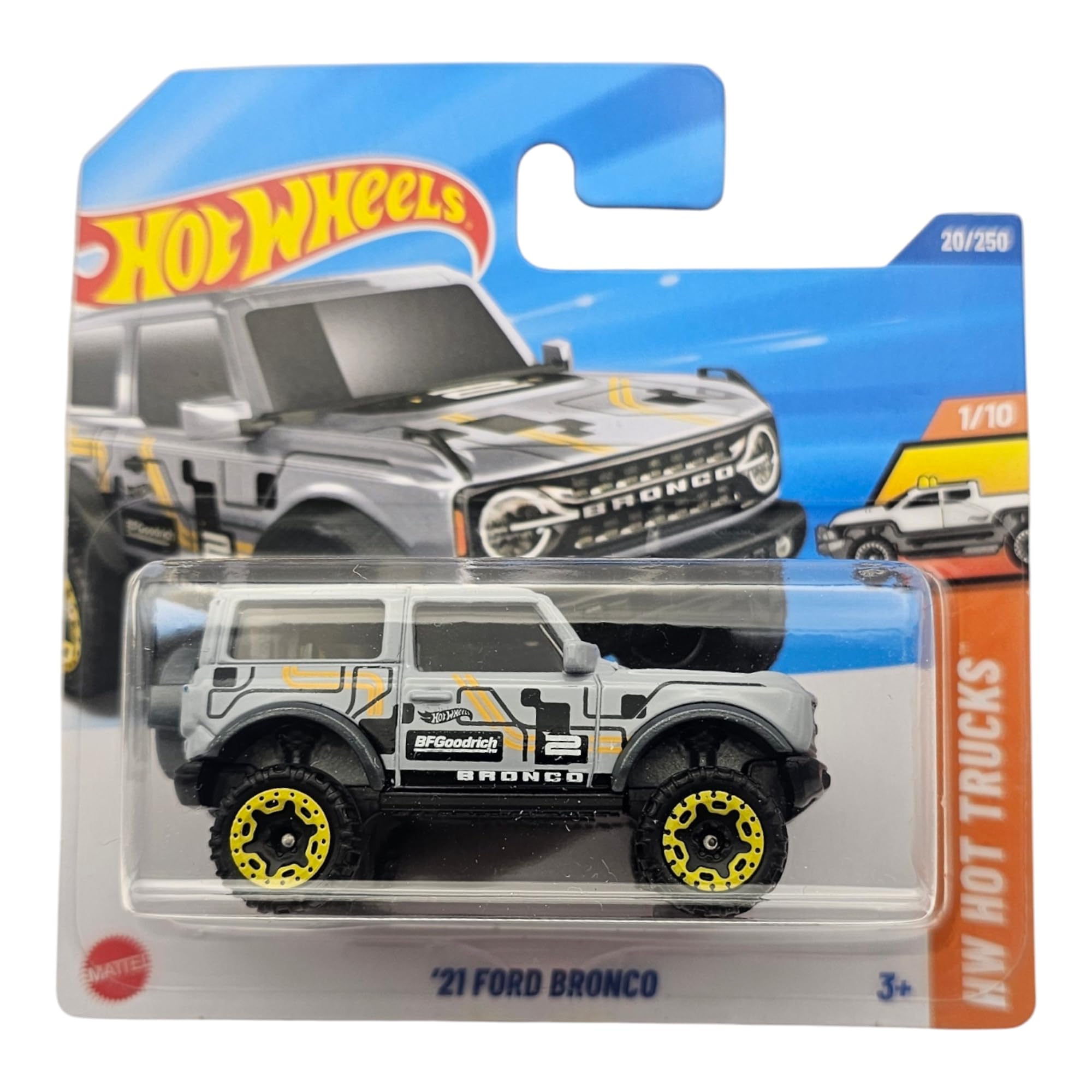 Hot Wheels 21 Ford Bronco 2025, Red, 1:64 Scale