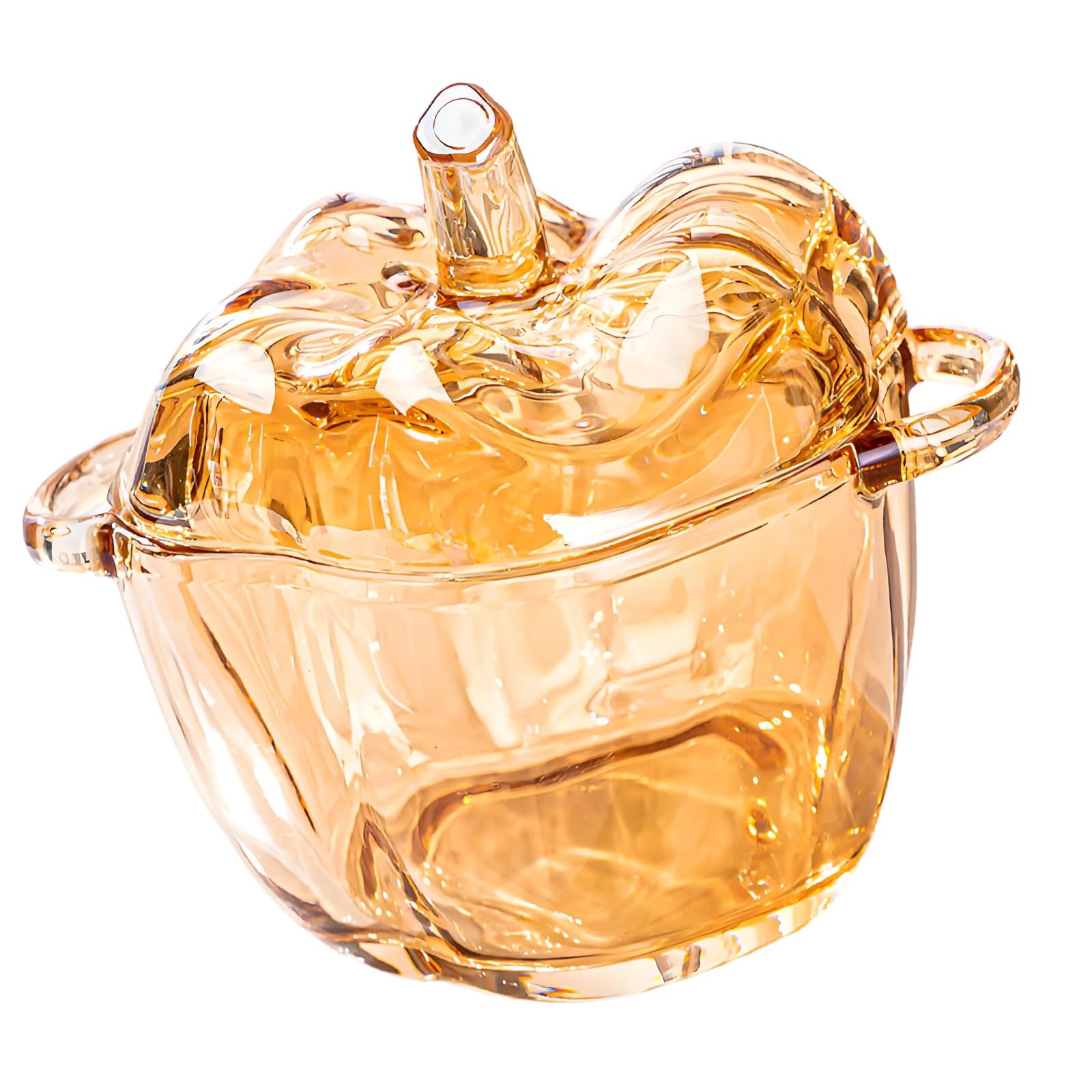 Hsioluted Modern Dispenser with Leakproof Cap for Storage and Countertop Decor Creative Sugar Jar with Lid