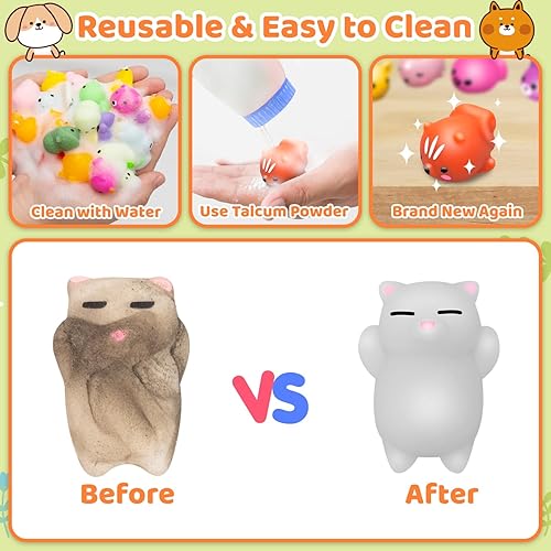 Miniatura 4 de 110 juguetes esponjosos Mochi, mini Kawaii Squishies a granel, juguetes sensoriales para ansiedad, bolsa de golosinas, recuerdos de fiesta para