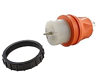 Vista 12 de AC WORKS Generador a interruptor de transferencia Adaptador de caja de entrada de 50 amperios (L5-30 30Amp 3 clavijas a CS6364 flexible) Amarillo