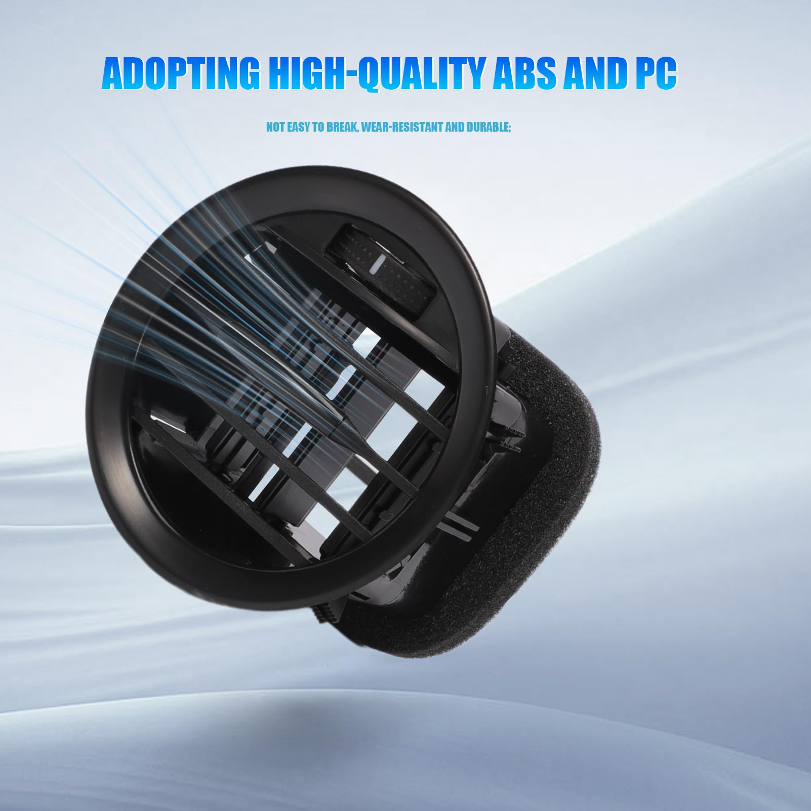 4pacs Cubierta de ventilación de aire acondicionado Rejilla de salida del tablero compatible con Opel Corsa D 13417363