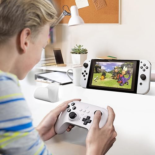 Vista 6 de 8BitDo Ultimate Bluetooth Controller with Charging Dock, Wireless Gamepad with Hall Sensor Joystick, Compatible with Switch, Steam Deck and Window 10