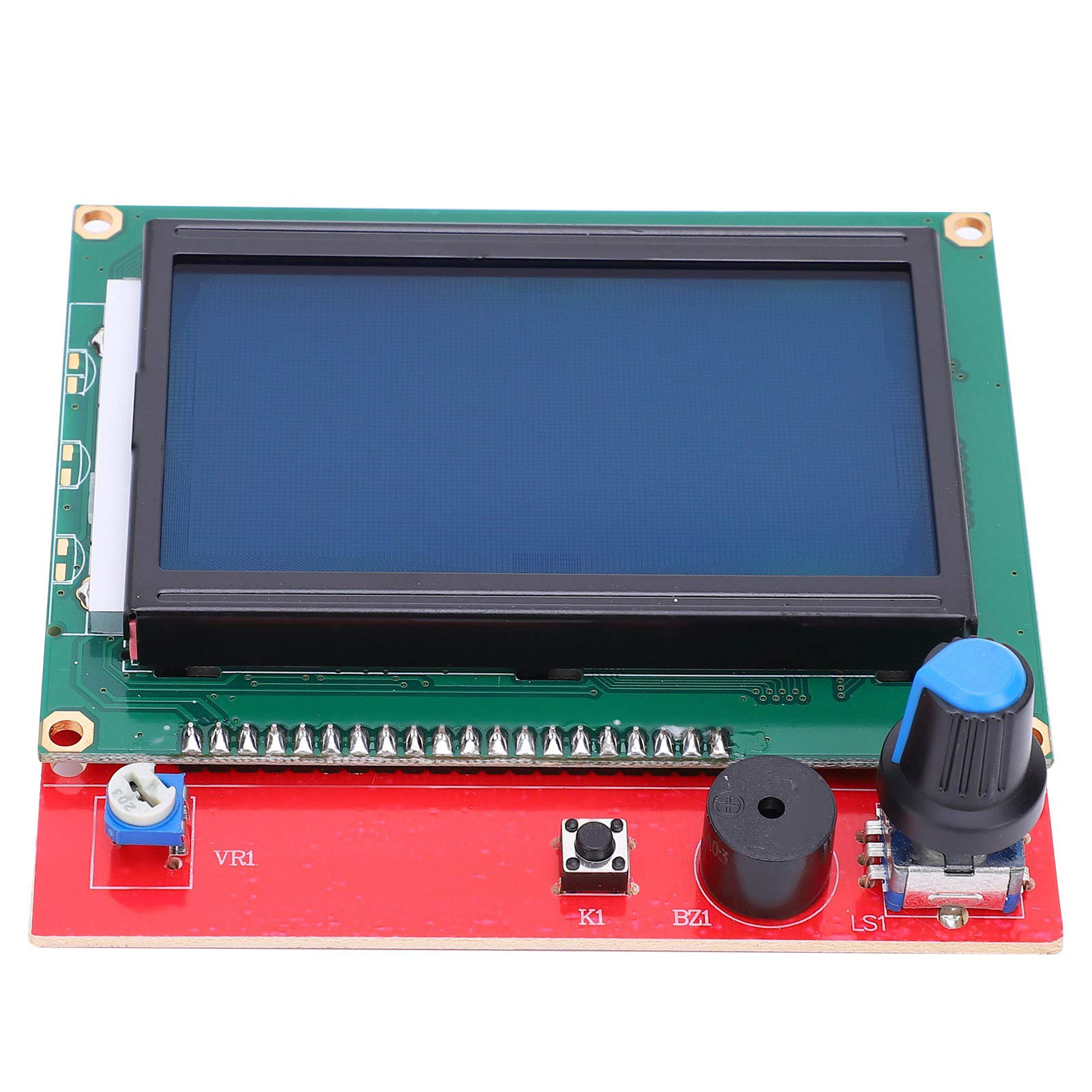 12864 LCD-Steuermodul-Panel, Display-Motherboard, 3D-Drucker-Smart-Display-Modul-Controller mit 2 Stück Leitungen,Intelligentes Steuersystem bezogen