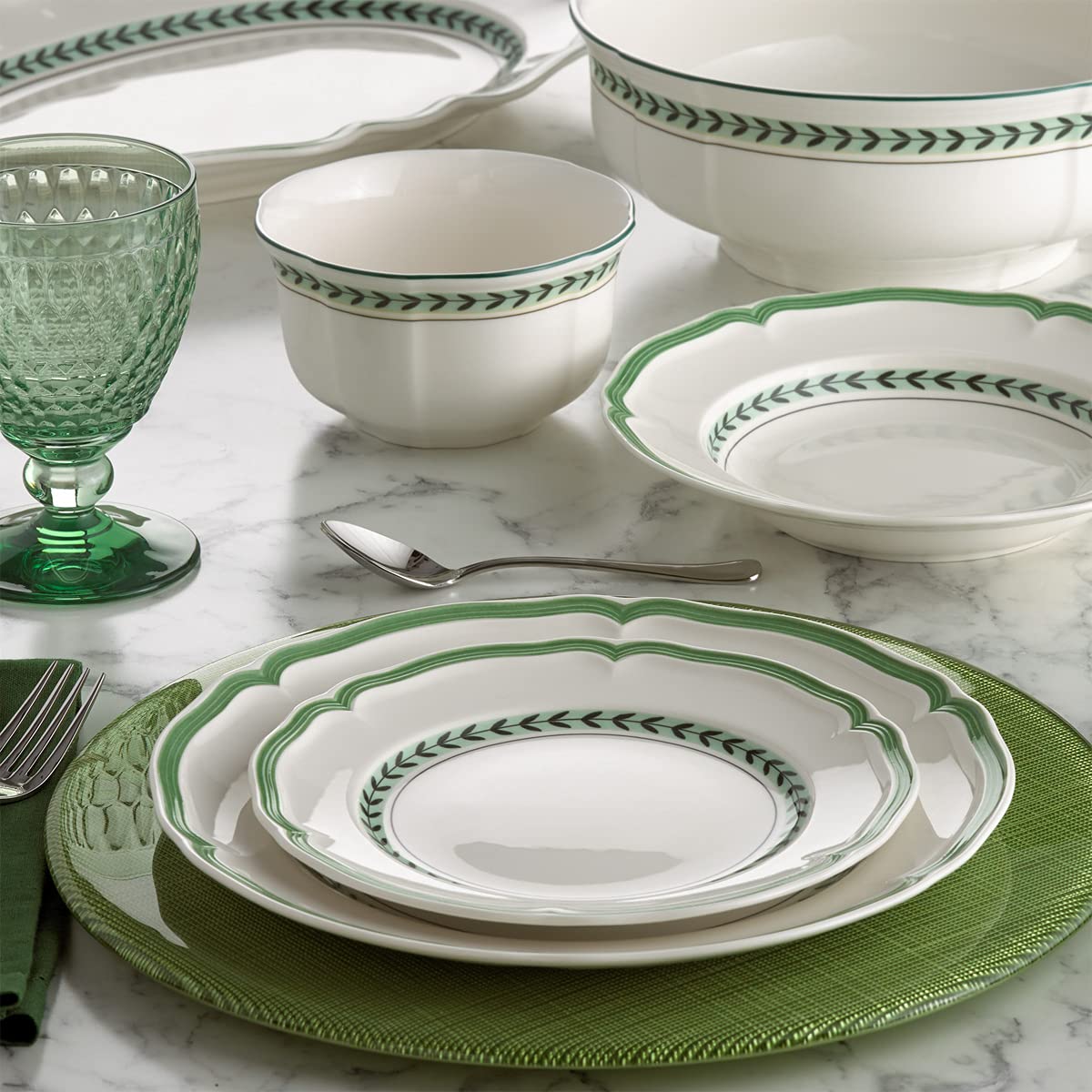 Villeroy & Boch French Garden Küchenvorhänge – Baumwoll-Set 2er, 30x36 Zoll | Halbfenstervorhänge Für Bad & Küche