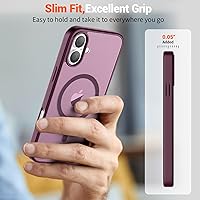 Vista 853 de SUPFINE Funda magnética para iPhone 11 (compatible con MagSafe) (protección contra caídas de grado militar), translúcida mate a prueba de golpes