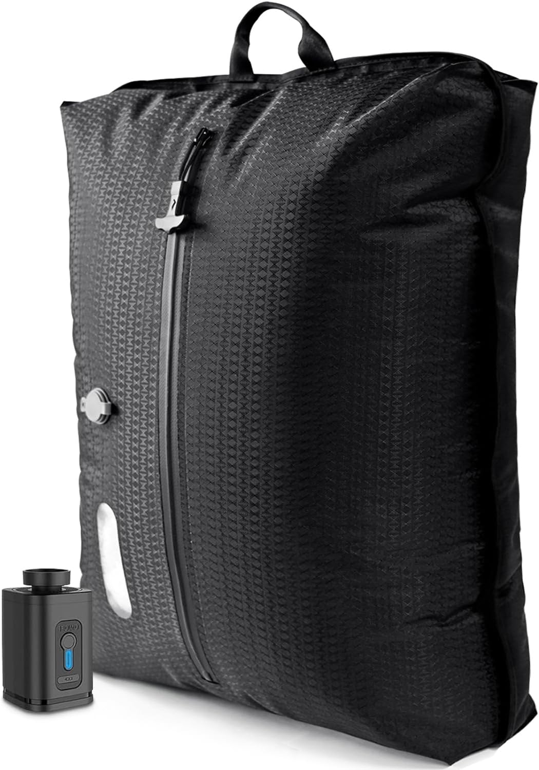 Travel Vacuum Bags with Pump–Electric Wireless Air Pump, Double Layer travel vacuum bags for luggage with IP67 Waterproof (1PC+Pump)