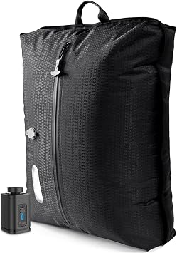 Travel Vacuum Bags with PumpElectric Wireless Air Pump, Double Layer travel vacuum bags for luggage with IP67 Waterproof Large size 1PC+Pump