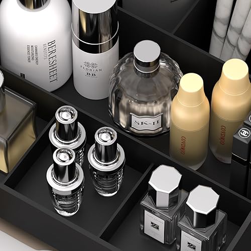 Miniatura 6 de CHANCETSUI Organizador de maquillaje apilable, organizador de cajones, organizador de escritorio de baño y encimera de tocador, exhibición de