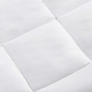 Amazon Basics Down Alternative Bedding Comforter Duvet Insert, Full / Queen, White, Light