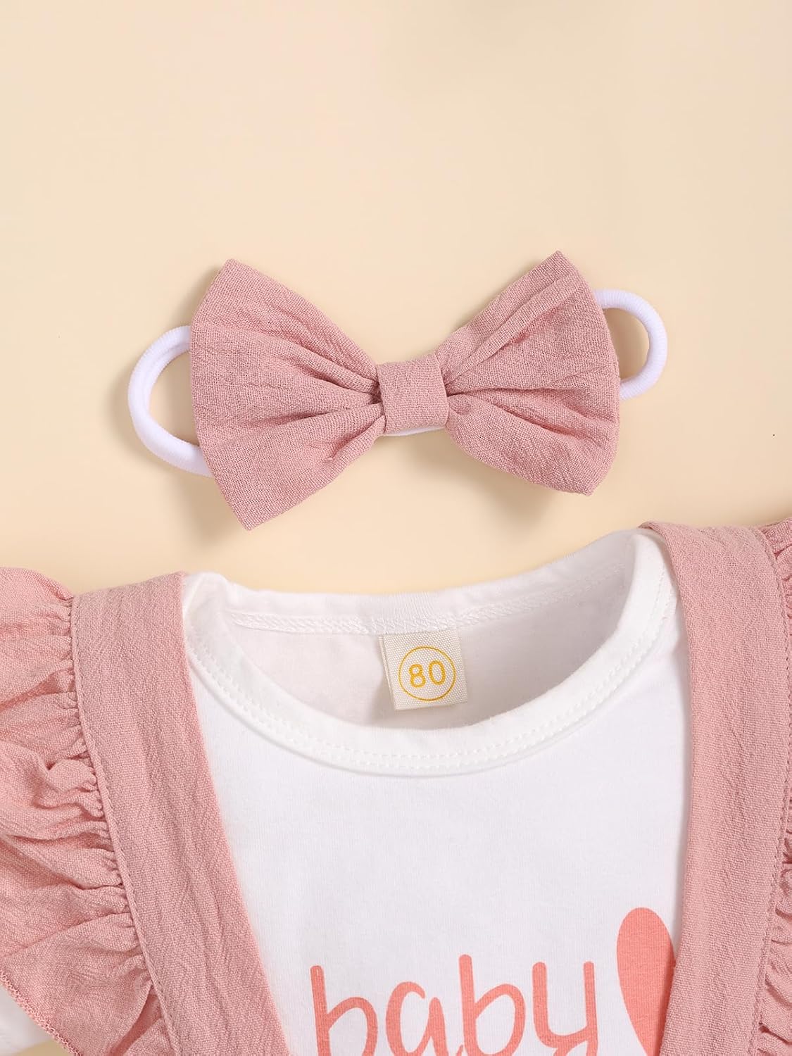 Newborn Infant Baby Girl Clothes Romper Shorts Set Suspender Summer Outfits Cute Baby Clothes Girl - Image 4