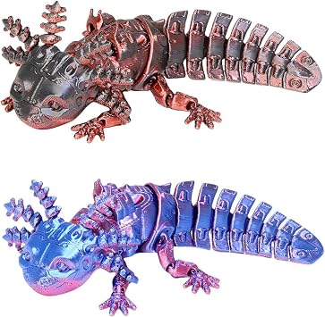 2 Pieces Of Axolotl Toys, Creative 3D Printed Toys, Cute Animal Ornaments, Mini Axolotl Toys For Children, Desktop Ornaments For Decoration