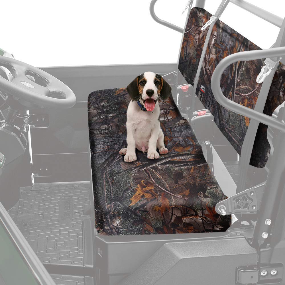 Kemimoto Mule Front Bench Seat Cover Compatible with Kawasaki Mule PRO-FXT DXT FX DX 2015-2021, Replace OEM Part # KAF080-039 Camo Rear Seat Cover