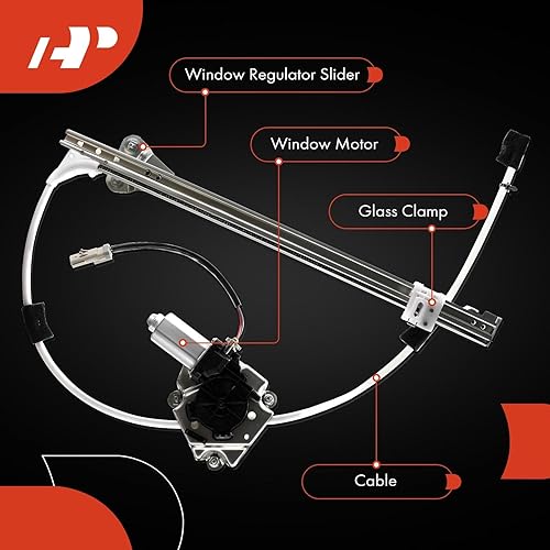 Miniatura 6 de A-Premium Elevalunas eléctrico delantero izquierdo del lado del conductor con motor de repuesto para Ford E-150 2003-2014, E-250 Econoline