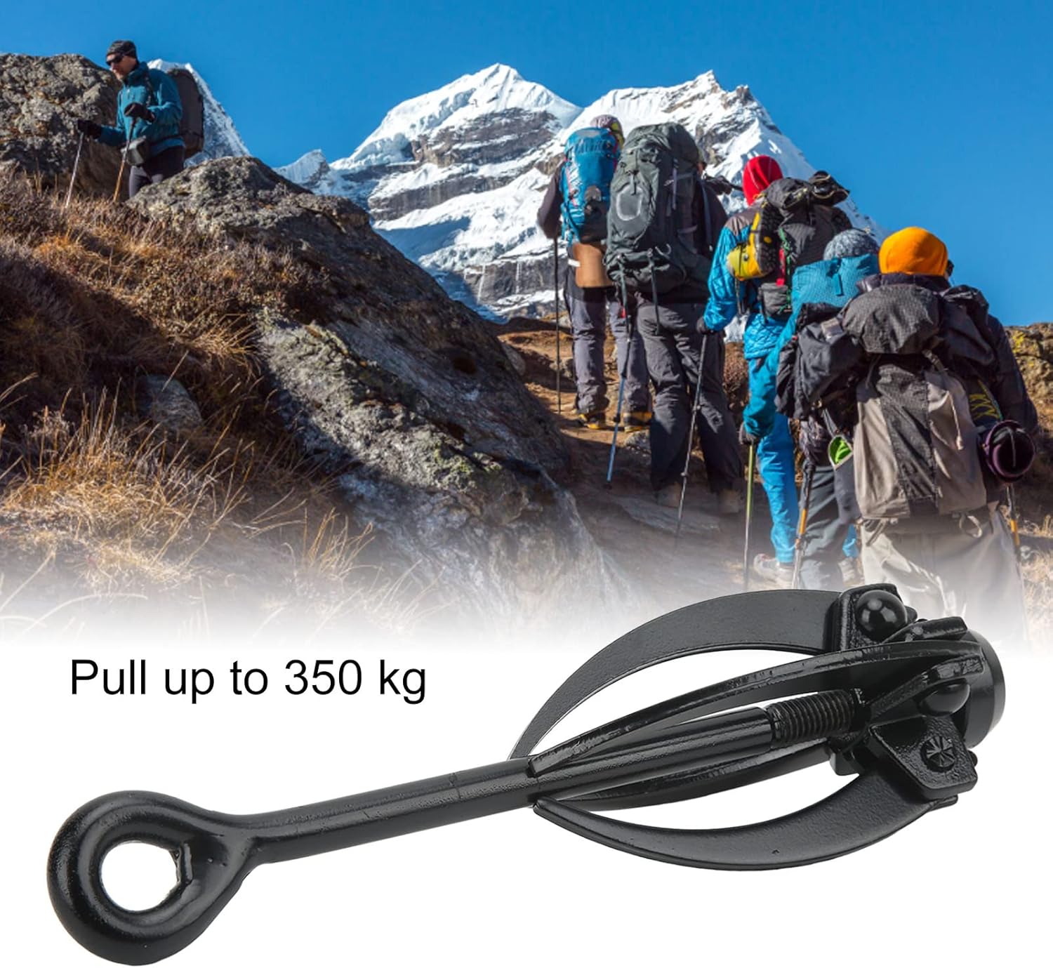 Folding Claw Hook, PRO Grappling Hook,Folding 4-Claw Survival Claw, for Outdoor Camping Hiking Tree Rock Mountain Climbing (4 Claws)