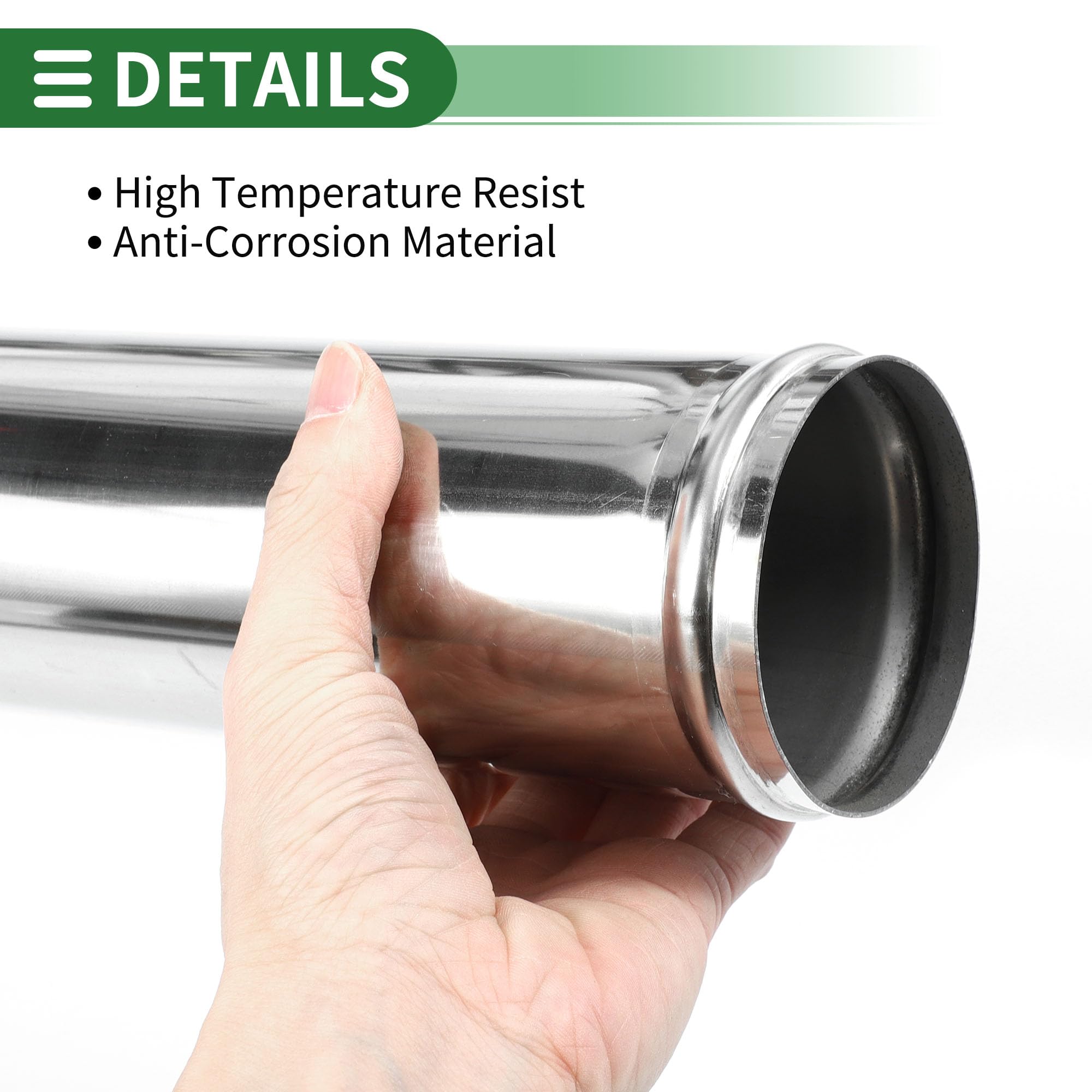 Motoforti Tuyau D'échappement Coudé à 90 Degrés OD De 8,9 Cm