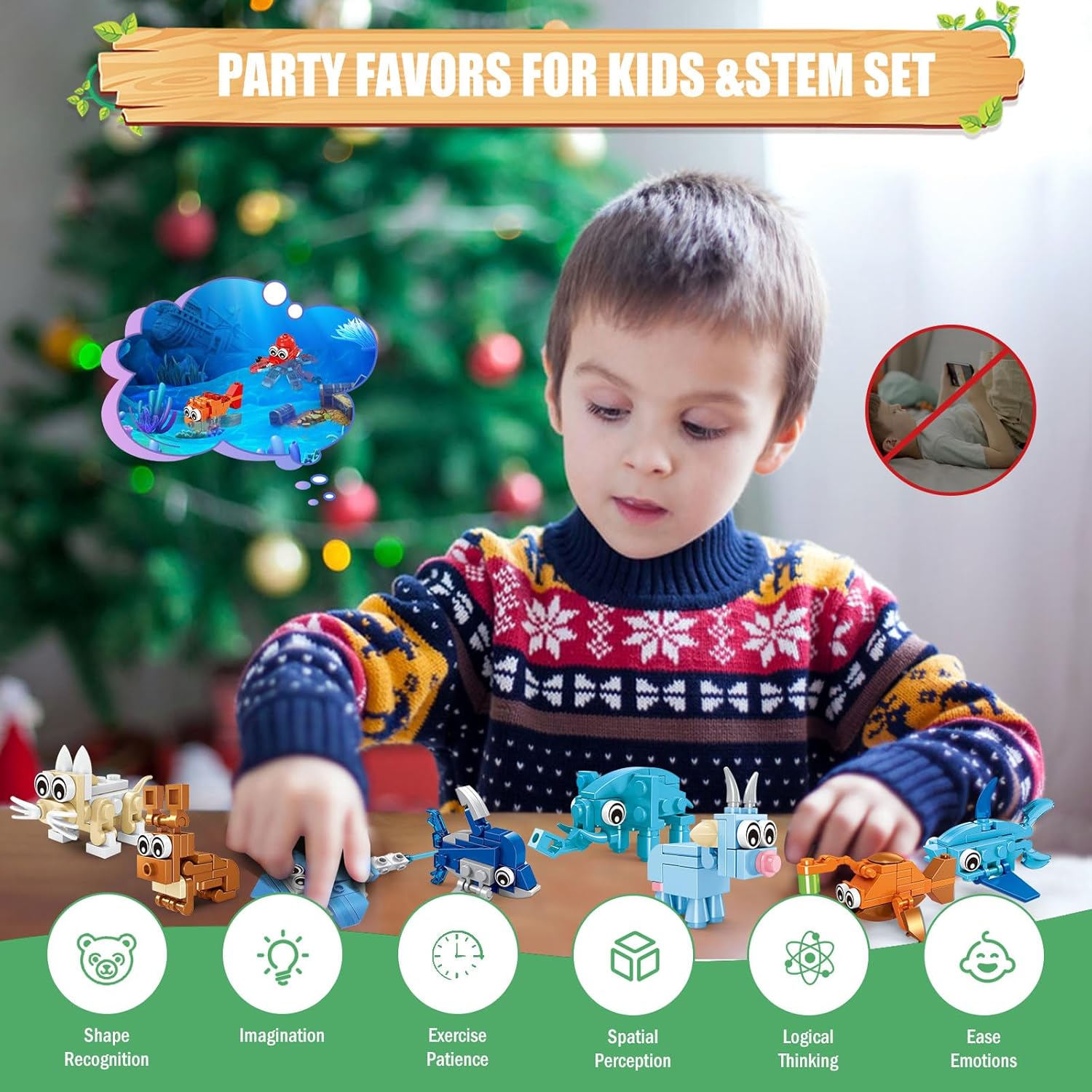 24 Packs Animals Building Sets for Kids,3 in 1, 72 Kinds of Transformable Building Block Toy,Compatible with Lego Party Favors,Classroom Student Prizes Birthday Gifts for Kid Age 6+