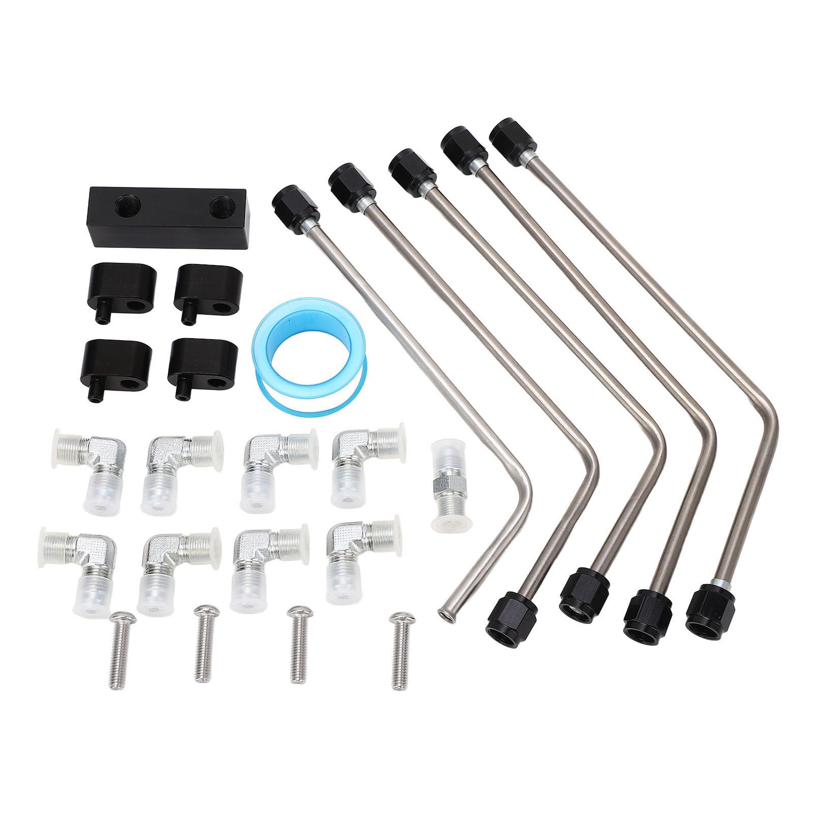 Luocute Zestaw Odpowietrznika Parowego LS Coolant Crossover, Szczelny | Aluminium CNC ze stali nierdzewnej, do silników LS1 LS2 LS3 LS6 LS7 LSX